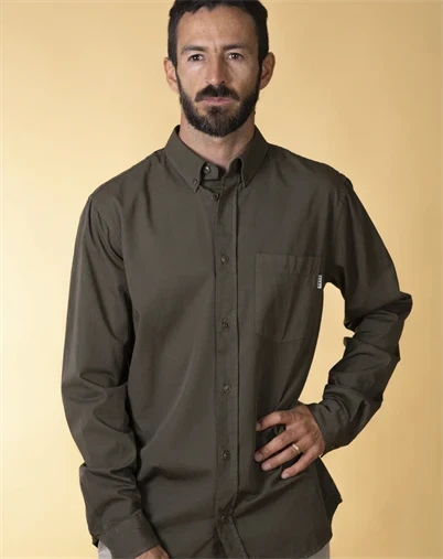 Elsk - Twill Skjorte - Dusky Green 